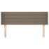 Cabecero de tela gris taupe 147x16x78/88
