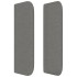 Cabecero de tela gris oscuro 203x16x78/88