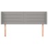 Cabecero de tela gris claro 147x16x78/88