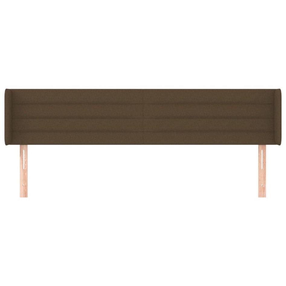 Cabecero de tela gris oscuro 203x16x78/88