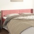 Cabecero de terciopelo rosa 163x16x78/88