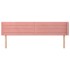 Cabecero de terciopelo rosa 163x16x78/88