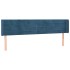 Cabecero de terciopelo azul oscuro 203x16x78/88