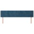 Cabecero de terciopelo azul oscuro 203x16x78/88