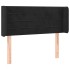 Cabecero de terciopelo negro 93x16x78/88