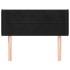 Cabecero de terciopelo negro 93x16x78/88