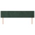 Cabecero de terciopelo verde oscuro 183x16x78/88