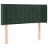Cabecero de terciopelo verde oscuro 103x16x78/88