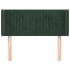 Cabecero de terciopelo verde oscuro 103x16x78/88