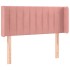 Cabecero de terciopelo rosa 93x16x78/88