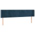 Cabecero de terciopelo azul oscuro 183x16x78/88