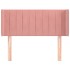 Cabecero de terciopelo rosa 103x16x78/88