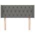 Cabecero de tela gris oscuro 93x16x78/88