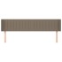 Cabecero de tela gris taupe 203x16x78/88