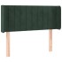 Cabecero de terciopelo verde oscuro 93x16x78/88