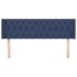 Cabecero de tela azul 163x16x78/88