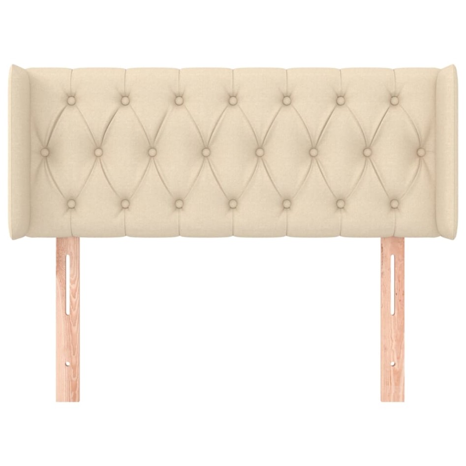 Cabecero de tela color crema 93x16x78/88