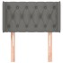 Cabecero de tela gris oscuro 83x16x78/88