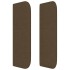 Cabecero de tela gris oscuro 183x16x78/88