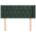 Cabecero de terciopelo verde oscuro 103x16x78/88