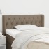Cabecero de tela gris taupe 103x16x78/88