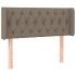 Cabecero de tela gris taupe 103x16x78/88