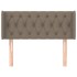 Cabecero de tela gris taupe 103x16x78/88