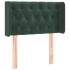 Cabecero de terciopelo verde oscuro 83x16x78/88