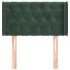 Cabecero de terciopelo verde oscuro 83x16x78/88