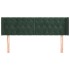 Cabecero de terciopelo verde oscuro 163x16x78/88