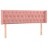 Cabecero de terciopelo rosa 163x16x78/88