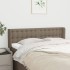 Cabecero de tela gris taupe 147x16x78/88