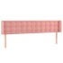 Cabecero de terciopelo rosa 183x16x78/88