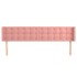Cabecero de terciopelo rosa 183x16x78/88