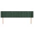 Cabecero de terciopelo verde oscuro 163x16x78/88