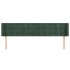 Cabecero de terciopelo verde oscuro 203x16x78/88