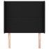 Cabecero con orejas de tela negro 93x16x118/128