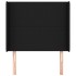 Cabecero con orejas de tela negro 103x16x118/128