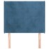 Cabecero con orejas de terciopelo azul oscuro 83x16x118/128