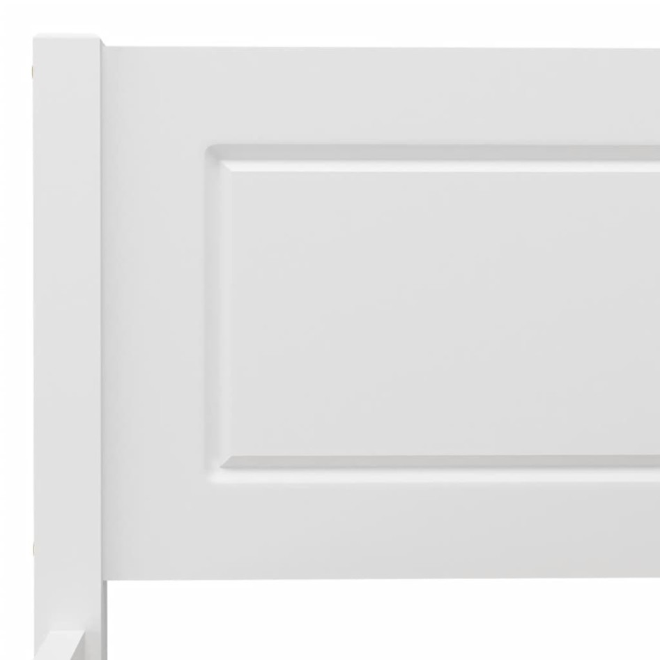 Estructura de cama de madera maciza de pino blanca 140x200