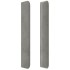 Cabecero con orejas de terciopelo gris claro 103x16x118/128