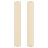 Cabecero con orejas de tela color crema 103x16x118/128