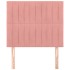 Cabeceros 2 unidades de terciopelo rosa 80x5x78/88