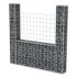 Cesta en forma de U muro de gaviones galvanizado 160x20x150