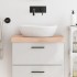 Encimera de baño madera maciza sin tratar 60x40x(2-6)