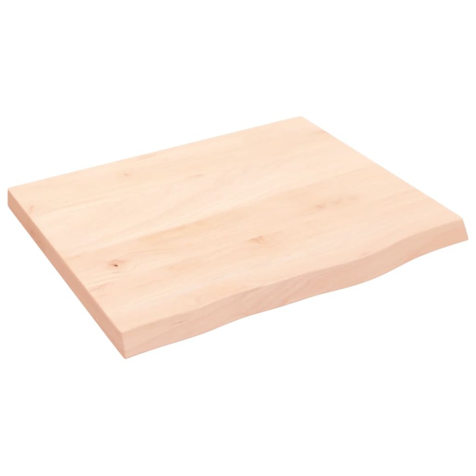 Encimera de baño madera maciza sin tratar 60x50x(2-4)
