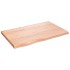 Encimera baño madera maciza tratada marrón claro 80x50x(2-4)