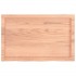 Encimera baño madera maciza tratada marrón claro 80x50x(2-4)