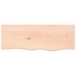 Encimera de baño madera maciza sin tratar 80x30x(2-6)