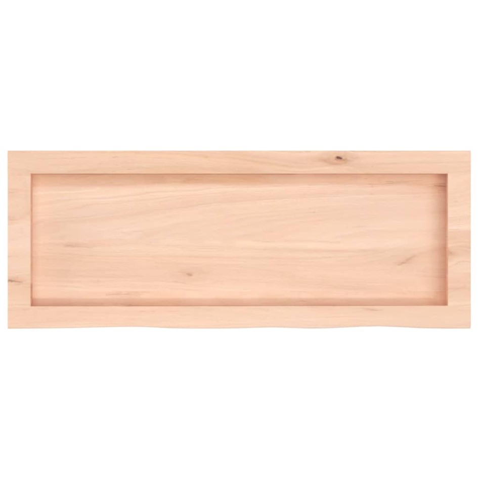 Encimera de baño madera maciza sin tratar 80x30x(2-6)